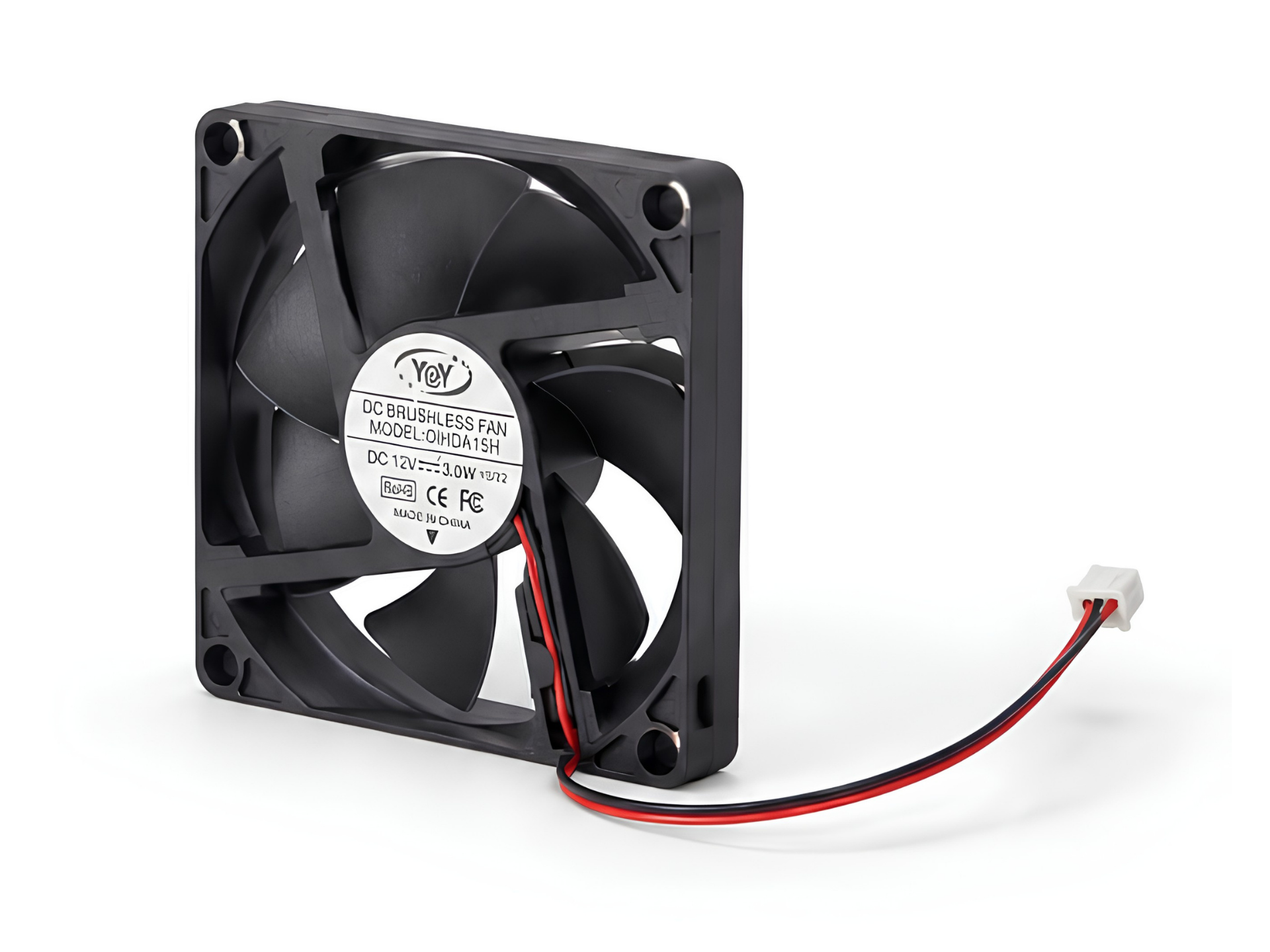 Yoy DC Brushless Fan 12V 3W - 8×8×2cm gallery thumbnail 2
