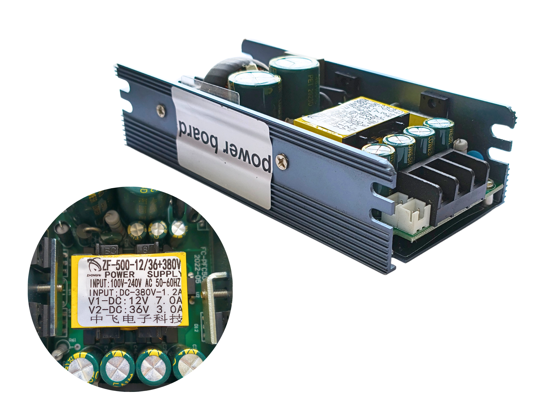Switching Power Supply ZF-500-12/36+380V 500W gallery thumbnail 3