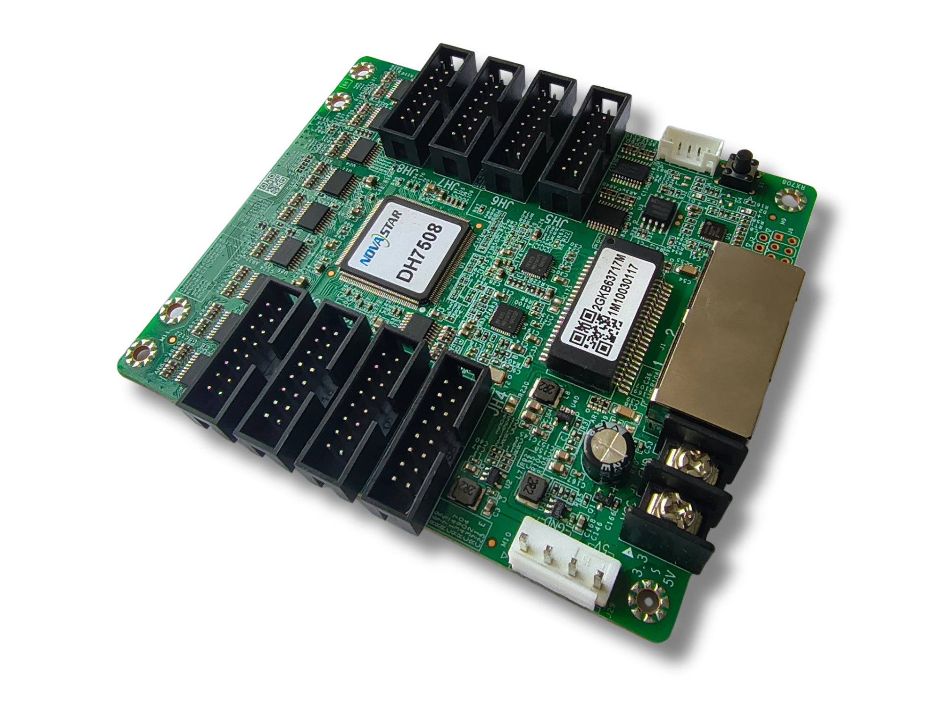 NovaStar DH7508 LED Receiving Card - 8 port HUB75E gallery thumbnail 2